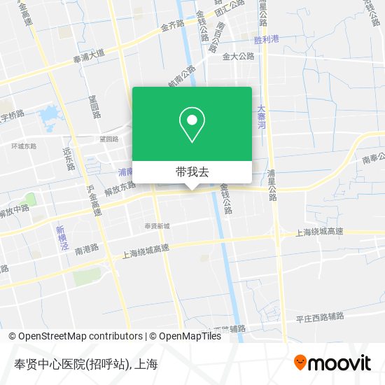 奉贤中心医院(招呼站)地图