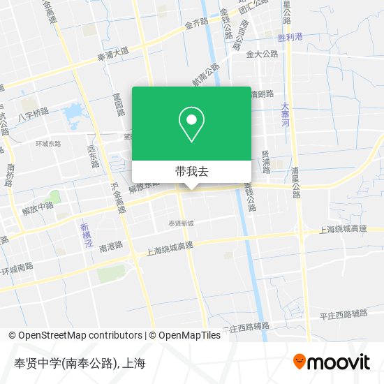 奉贤中学(南奉公路)地图