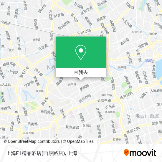 上海F1精品酒店(西康路店)地图