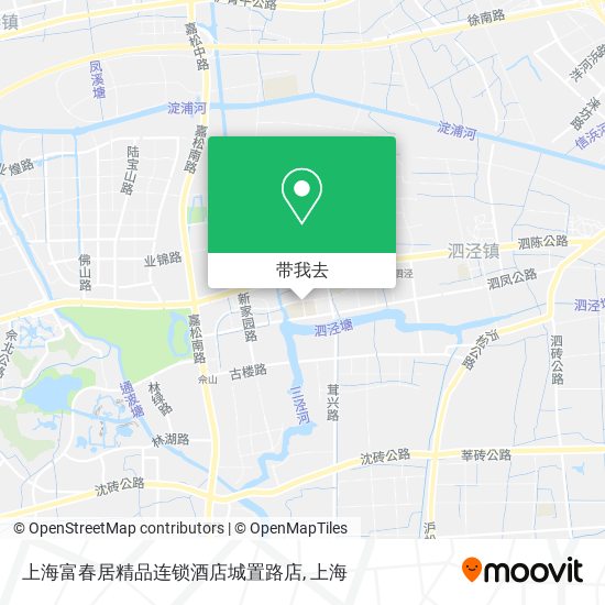 上海富春居精品连锁酒店城置路店地图
