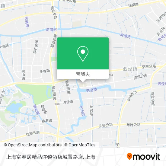 上海富春居精品连锁酒店城置路店地图