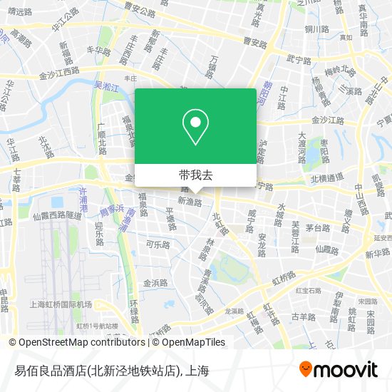 易佰良品酒店(北新泾地铁站店)地图