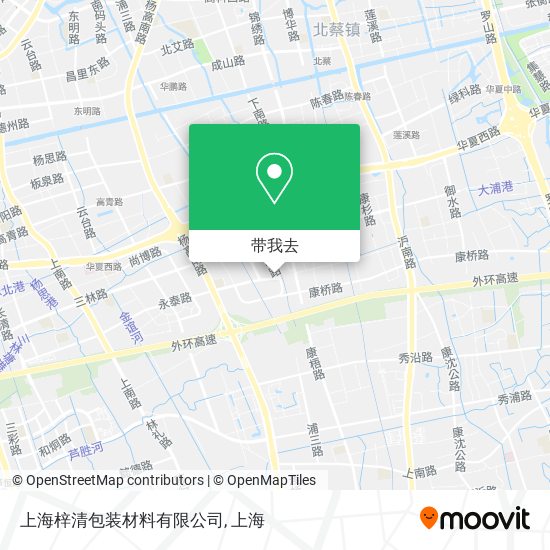 上海梓清包装材料有限公司地图