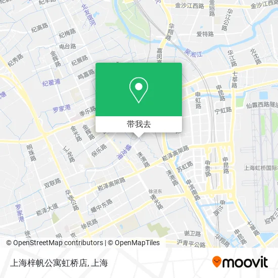 上海梓帆公寓虹桥店地图
