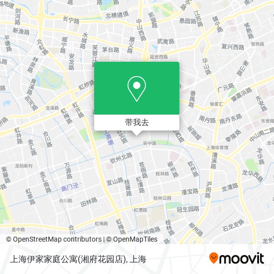 上海伊家家庭公寓(湘府花园店)地图