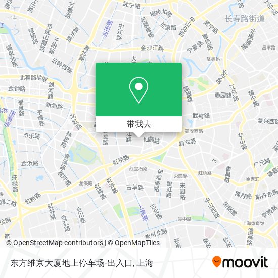 东方维京大厦地上停车场-出入口地图