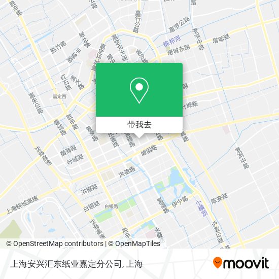 上海安兴汇东纸业嘉定分公司地图