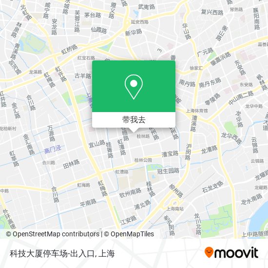 科技大厦停车场-出入口地图