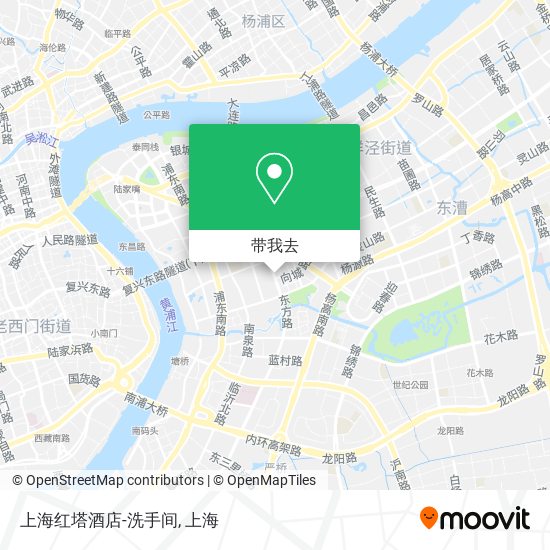 上海红塔酒店-洗手间地图