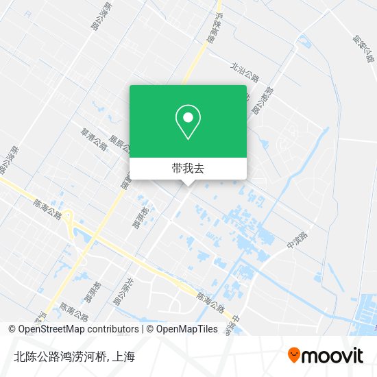 北陈公路鸿涝河桥地图