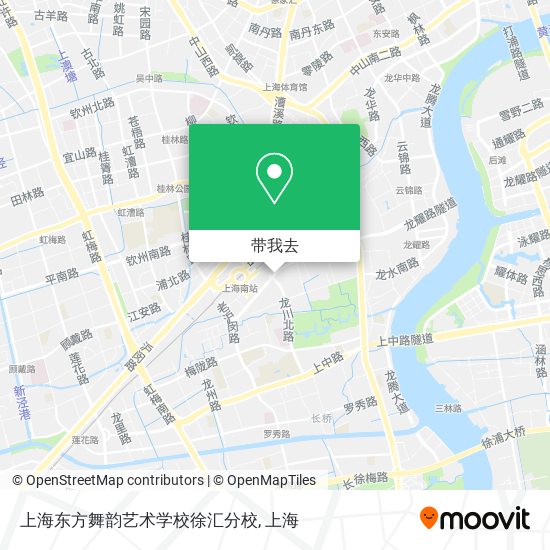 上海东方舞韵艺术学校徐汇分校地图