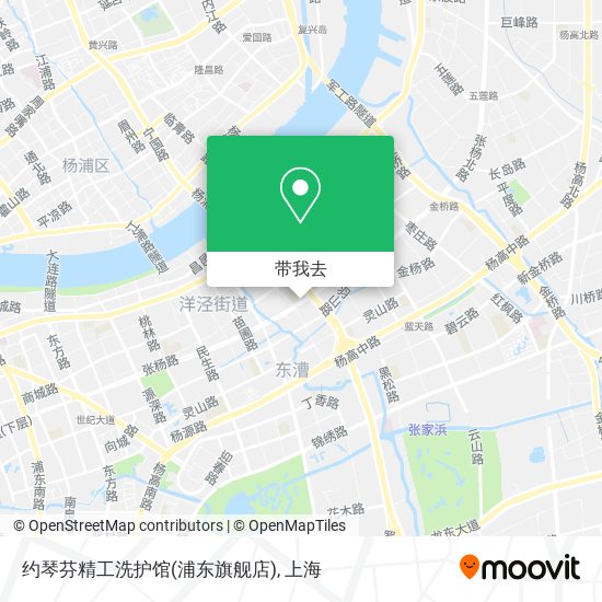 约琴芬精工洗护馆(浦东旗舰店)地图
