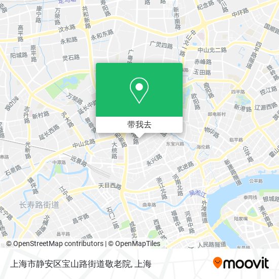 上海市静安区宝山路街道敬老院地图