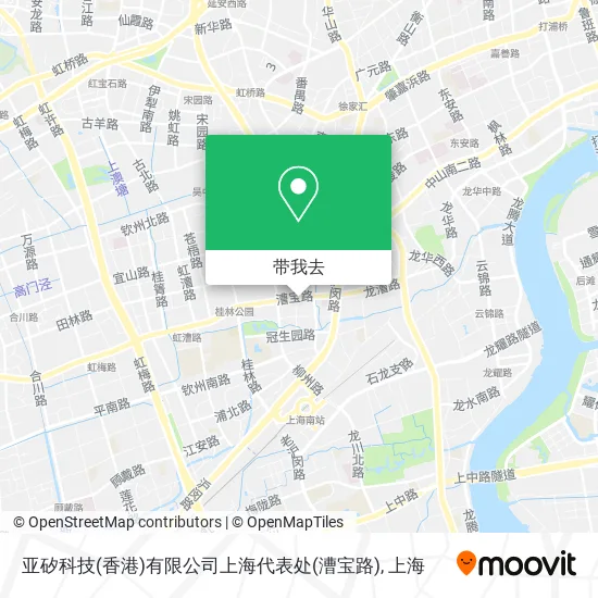 亚矽科技(香港)有限公司上海代表处(漕宝路)地图
