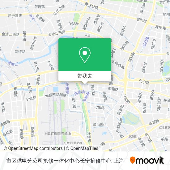 市区供电分公司抢修一体化中心长宁抢修中心地图