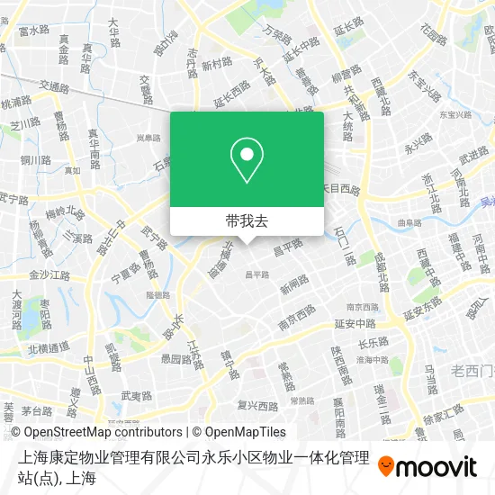 上海康定物业管理有限公司永乐小区物业一体化管理站(点)地图