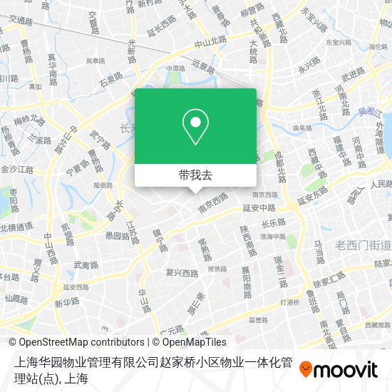 上海华园物业管理有限公司赵家桥小区物业一体化管理站(点)地图