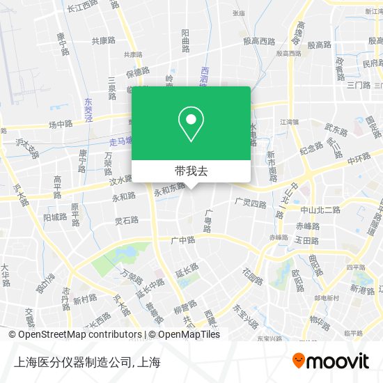 上海医分仪器制造公司地图