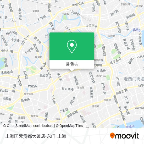 上海国际贵都大饭店-东门地图