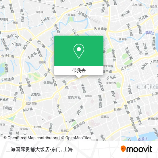 上海国际贵都大饭店-东门地图