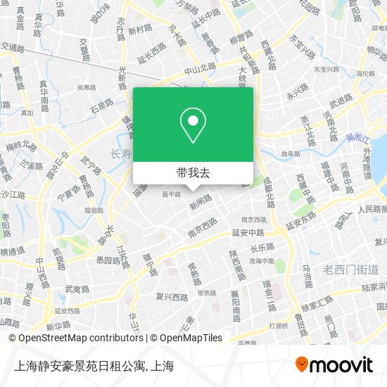上海静安豪景苑日租公寓地图