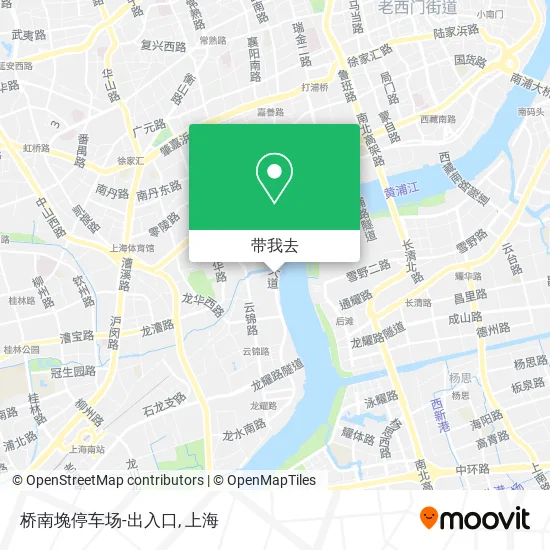 桥南堍停车场-出入口地图