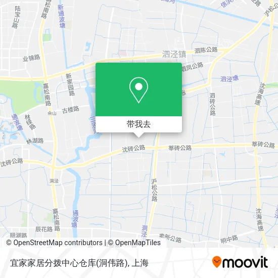 宜家家居分拨中心仓库(洞伟路)地图