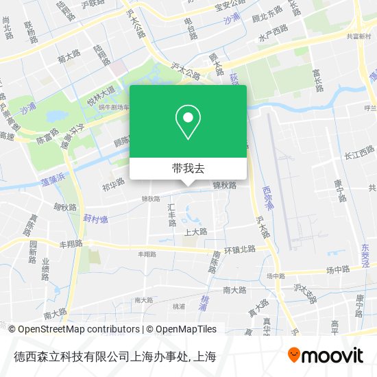德西森立科技有限公司上海办事处地图