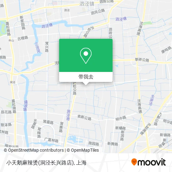 小天鹅麻辣烫(洞泾长兴路店)地图