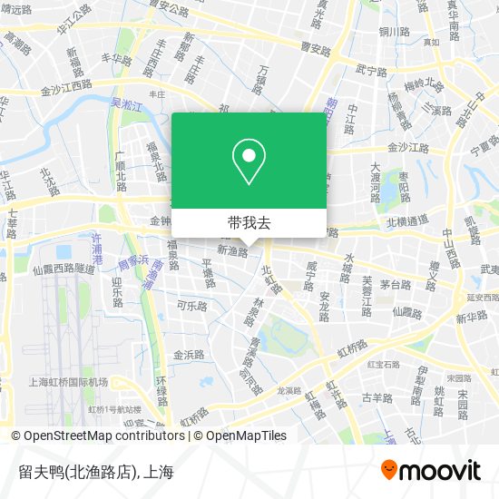 留夫鸭(北渔路店)地图