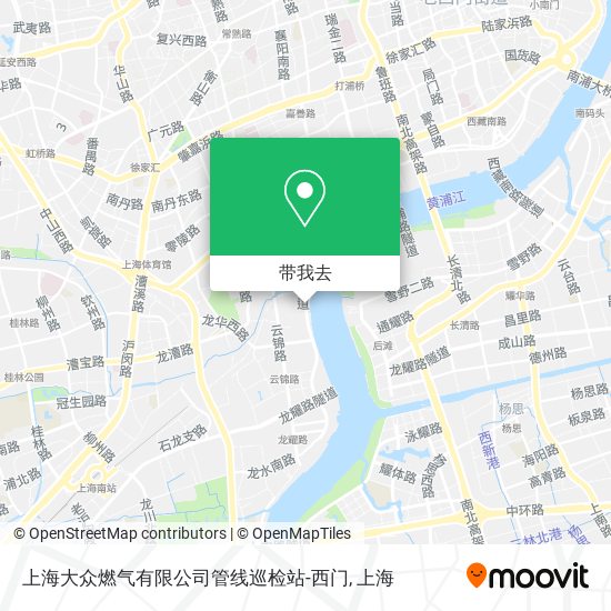 上海大众燃气有限公司管线巡检站-西门地图