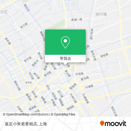 嘉定小朱老香烛店地图