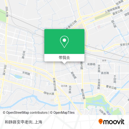 和静路安亭老街地图