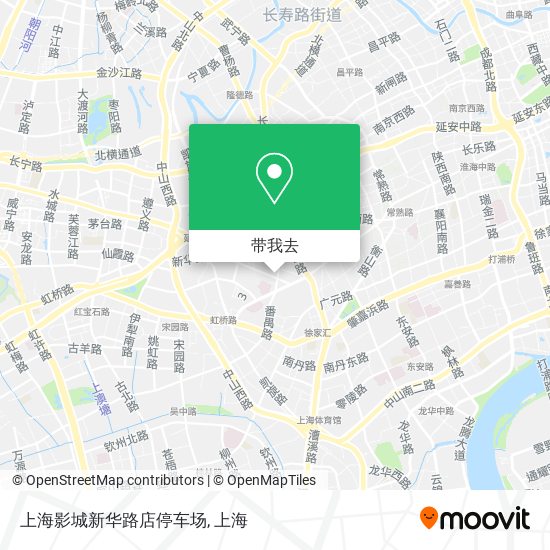 上海影城新华路店停车场地图