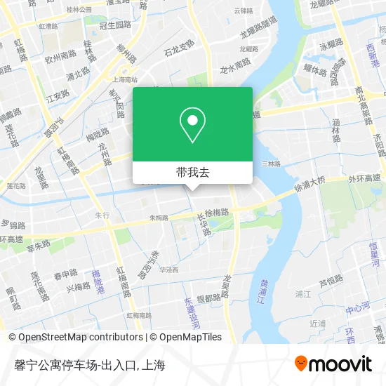 馨宁公寓停车场-出入口地图