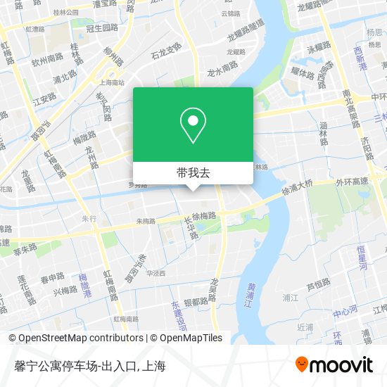 馨宁公寓停车场-出入口地图