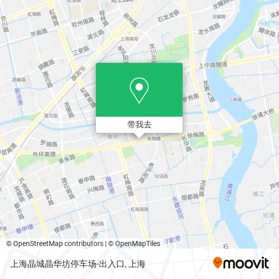 上海晶城晶华坊停车场-出入口地图
