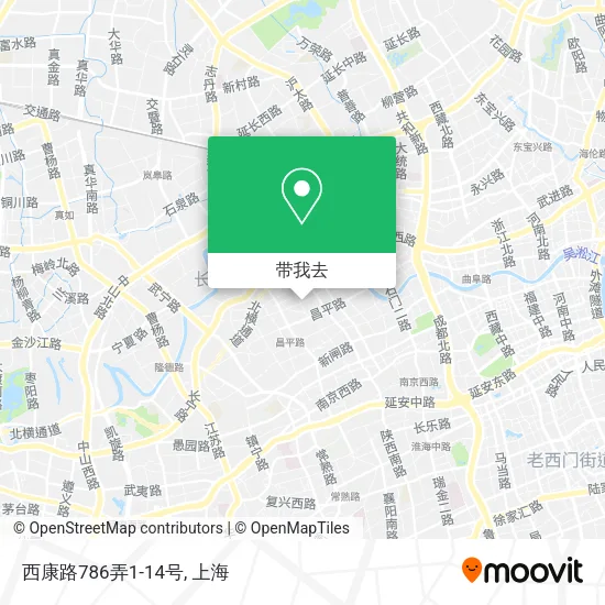 西康路786弄1-14号地图