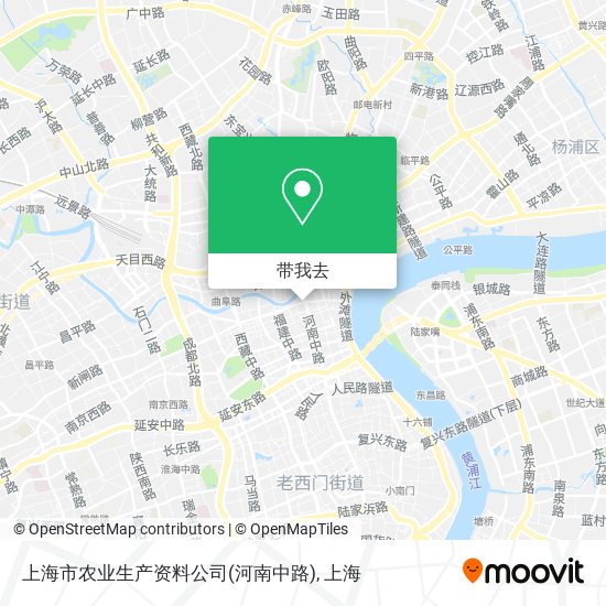 上海市农业生产资料公司(河南中路)地图
