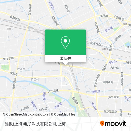 酷数(上海)电子科技有限公司地图