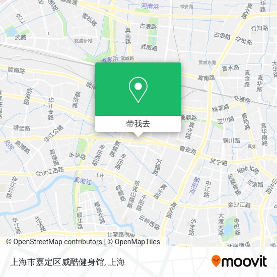 上海市嘉定区威酷健身馆地图