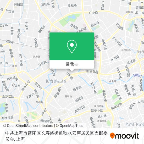 中共上海市普陀区长寿路街道秋水云庐居民区支部委员会地图