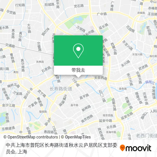 中共上海市普陀区长寿路街道秋水云庐居民区支部委员会地图