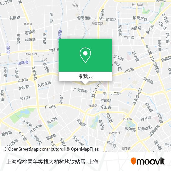 上海榴桃青年客栈大柏树地铁站店地图