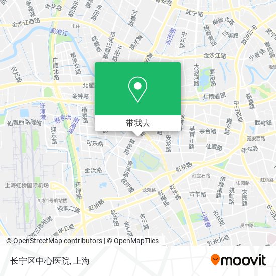 长宁区中心医院地图