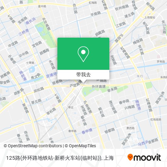125路(外环路地铁站-新桥火车站(临时站))地图