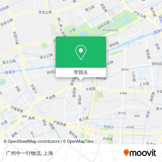 广州中一行物流地图