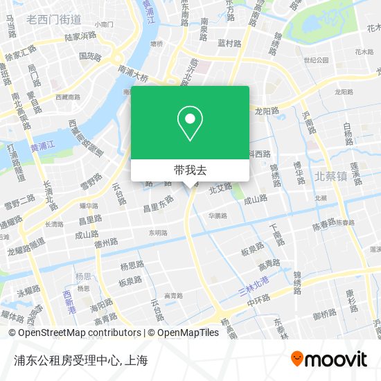 浦东公租房受理中心地图