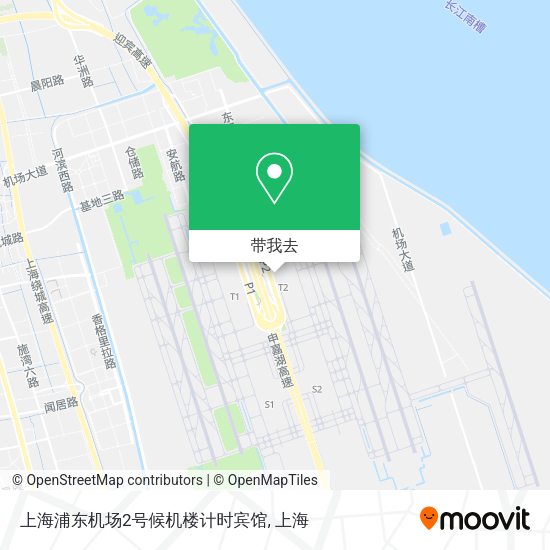 上海浦东机场2号候机楼计时宾馆地图