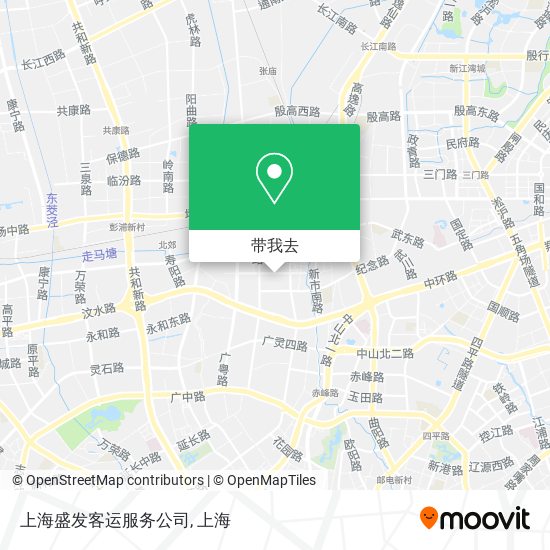 上海盛发客运服务公司地图